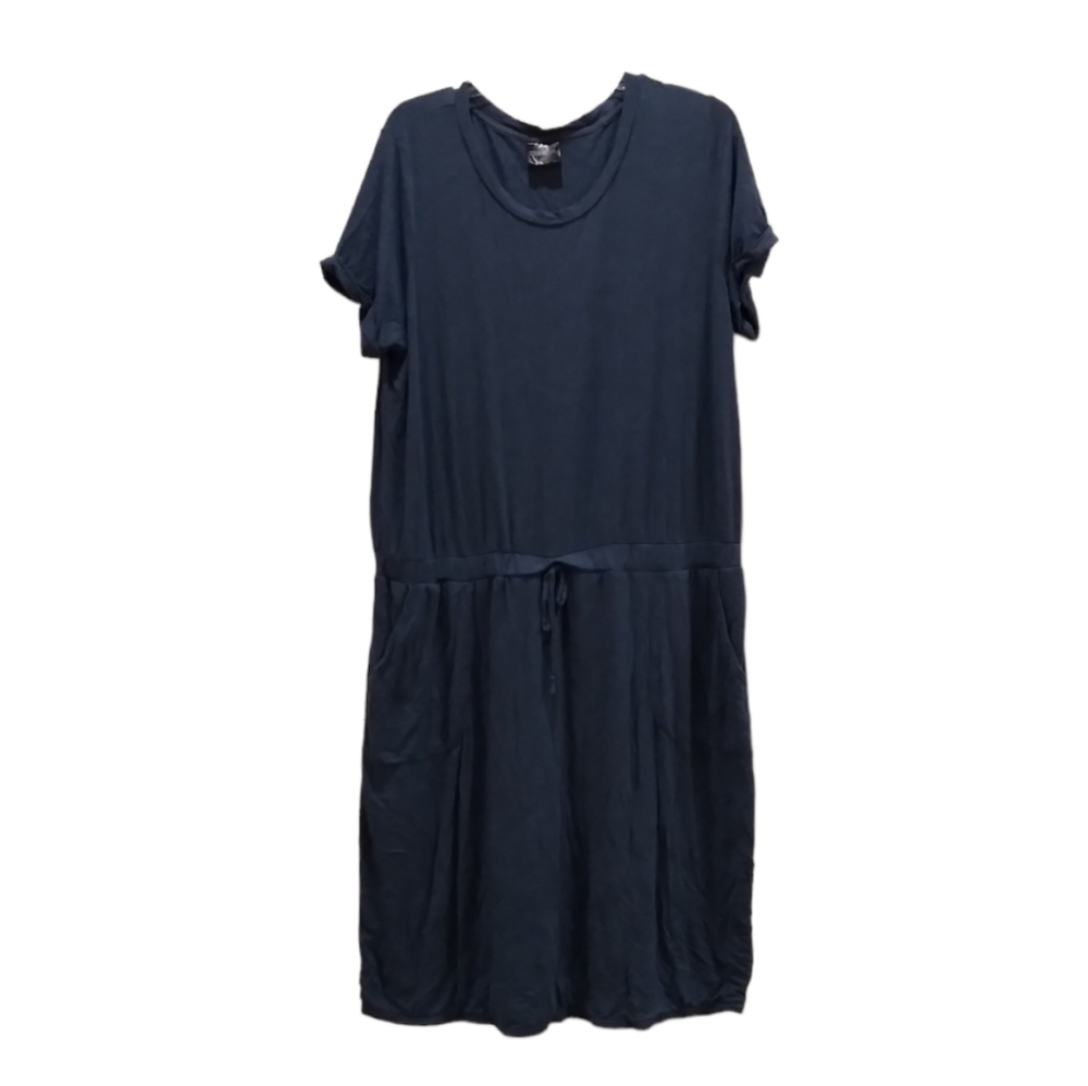 32 Degrees Cool Blue Boho Academia Short Sleeve Dress Size XXL